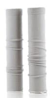 Med Sleeve Ruffle Light Grey, Adult Unisex, One Size, Nylon/Spandex, 1/Pair - Med Sleeve Ruffle Lt Grey - Image 1