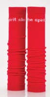 Med Sleeve Solid Red, Adult Unisex, Nylon/Spandex, One Size, 1 Pair - Med Sleeve Solid Red - Image 1