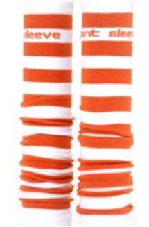 Med Sleeve Stripe Burnt Orange, Adult Unisex, One Size, 1 Pair - Med Sleeve Stripe Burnt Orange - Image 1