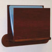 Chart Holder, Open Oval Mount, Mahogany, Each - Chart Holder Open Oval Mount - Image 1