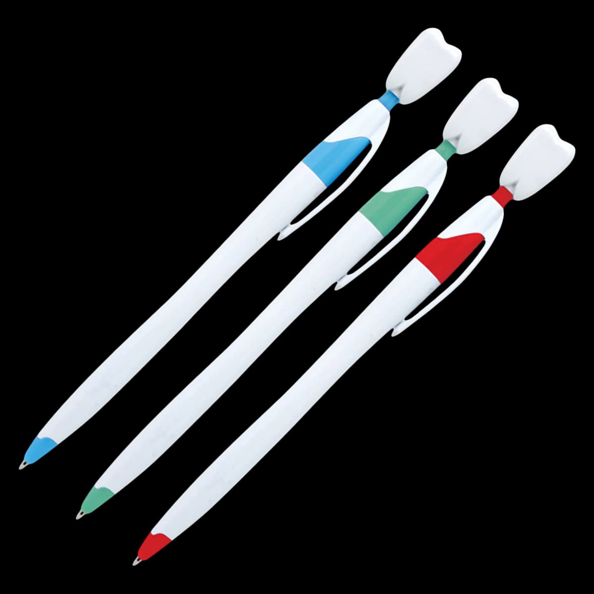 Sherman Specialty Tooth Pen With Sayings, Assorted Colors (Blue, Red, Green), 36/Pkg, S15301 - Tooth Pen With Sayings Asst (36) - Image 1