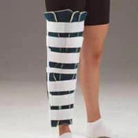 DeRoyal Superlite Immobilizer Knee, Tri-Panel Canvas, Adult, One Size, 12" - Immob Knee Tri-Panel Canvas - Image 1