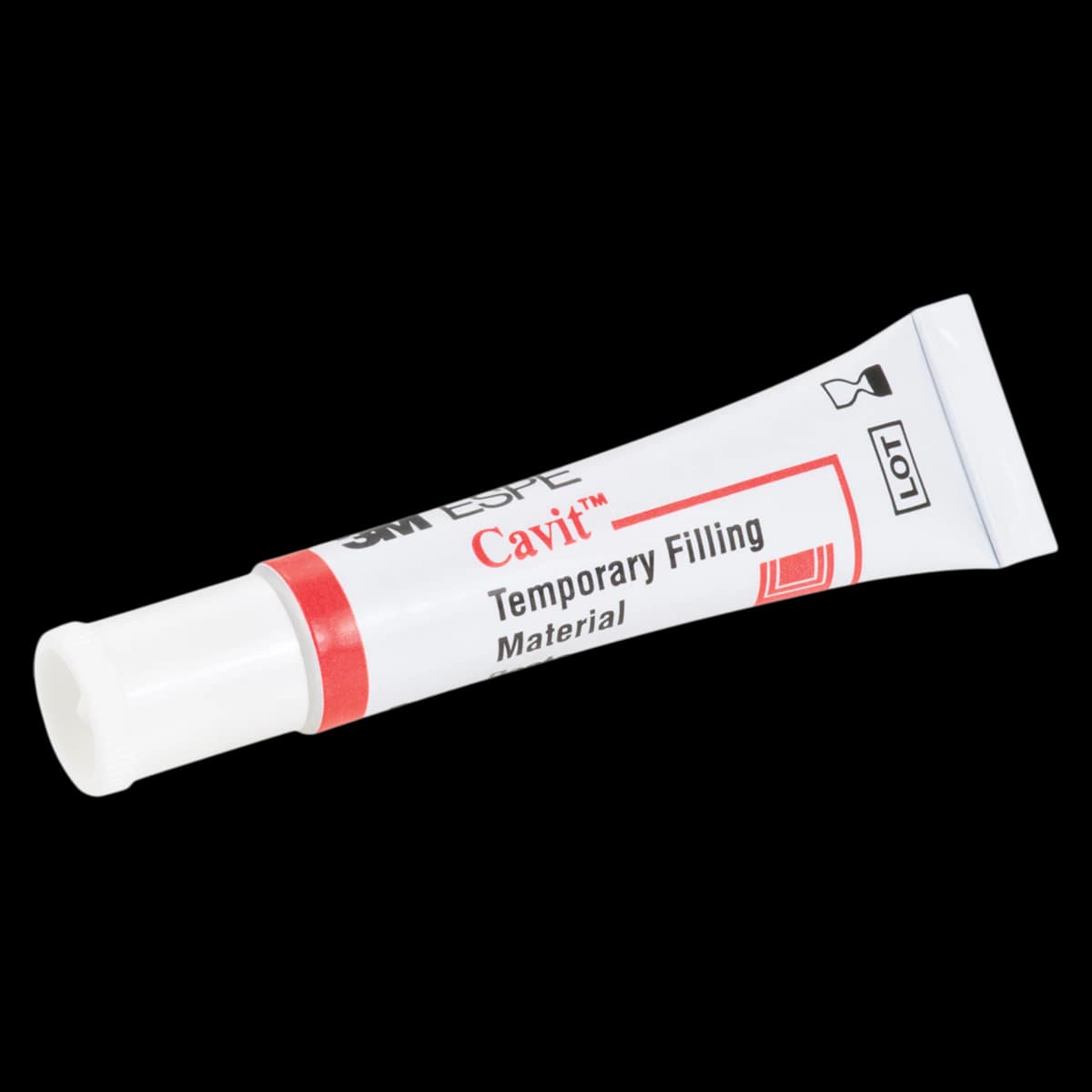 Cavit-W Temporary Filling Material, Medium Set, 7 g Tube, White, 10/Pk, 44350 - Cavit-W Temporary Filling Material, Medium Set, 7 g Tube, White, 10/Pk - Image 1