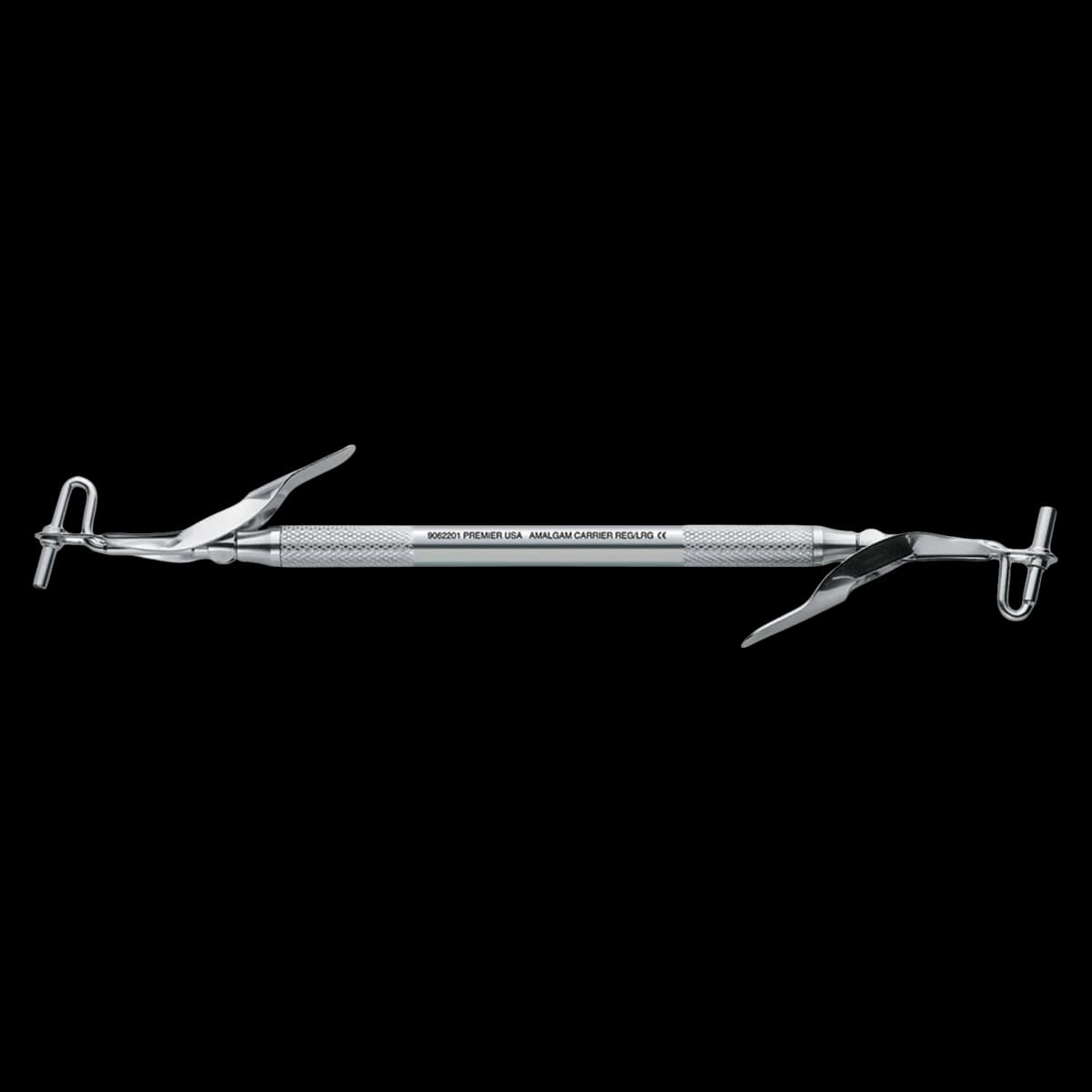 Premier Dental Amalgam Carrier, Double-End, Regular/Large, Stainless Steel, 2 mm & 2.75 mm, 1/Pk, 9062201 - Amalgam Carrier Reg/Lrg - Image 1
