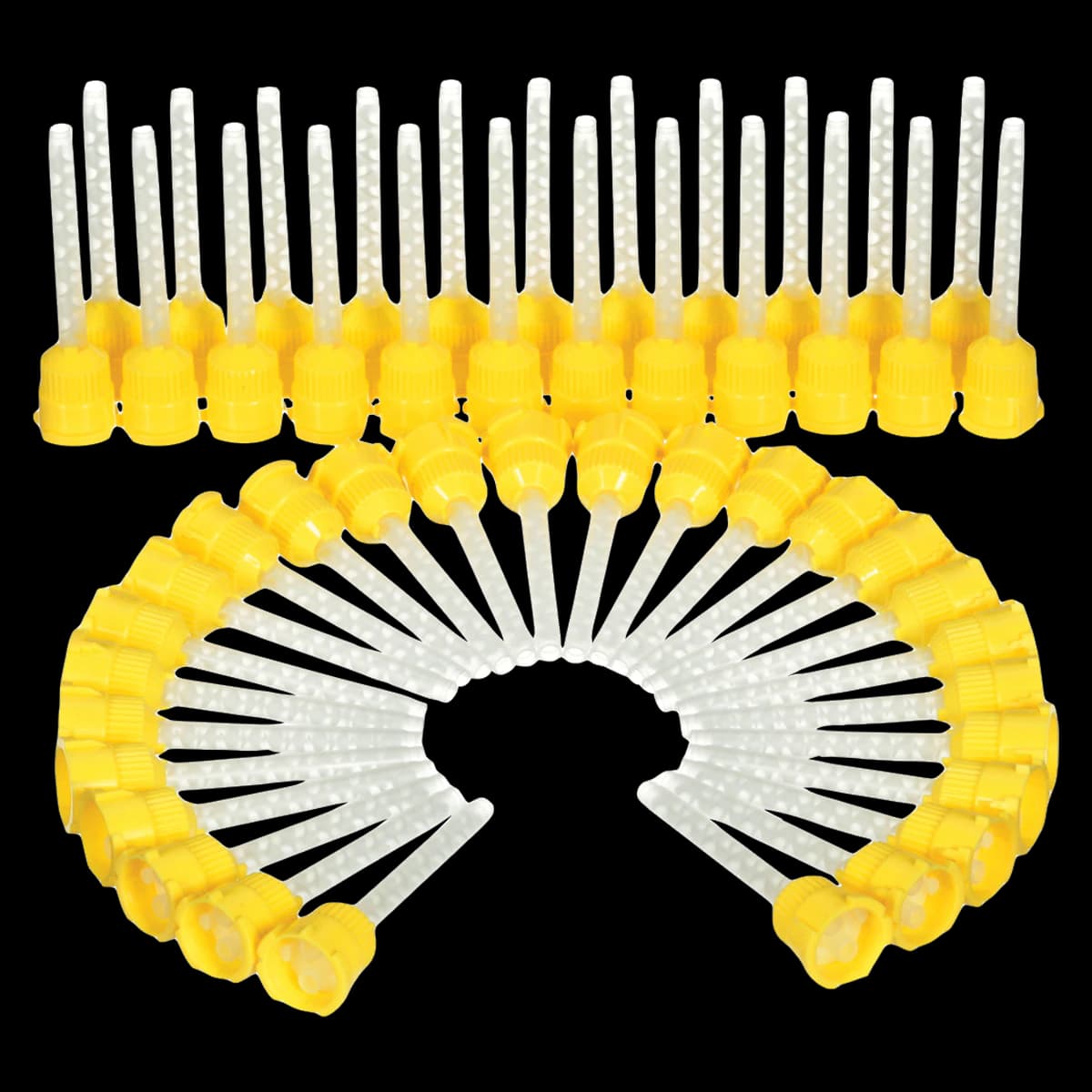 3M Garant Mixing Tips, Yellow, Small, 50/Pk, 71452 - 3M™ Garant™ Mixing Tips Yellow Pack of 50 - Image 1
