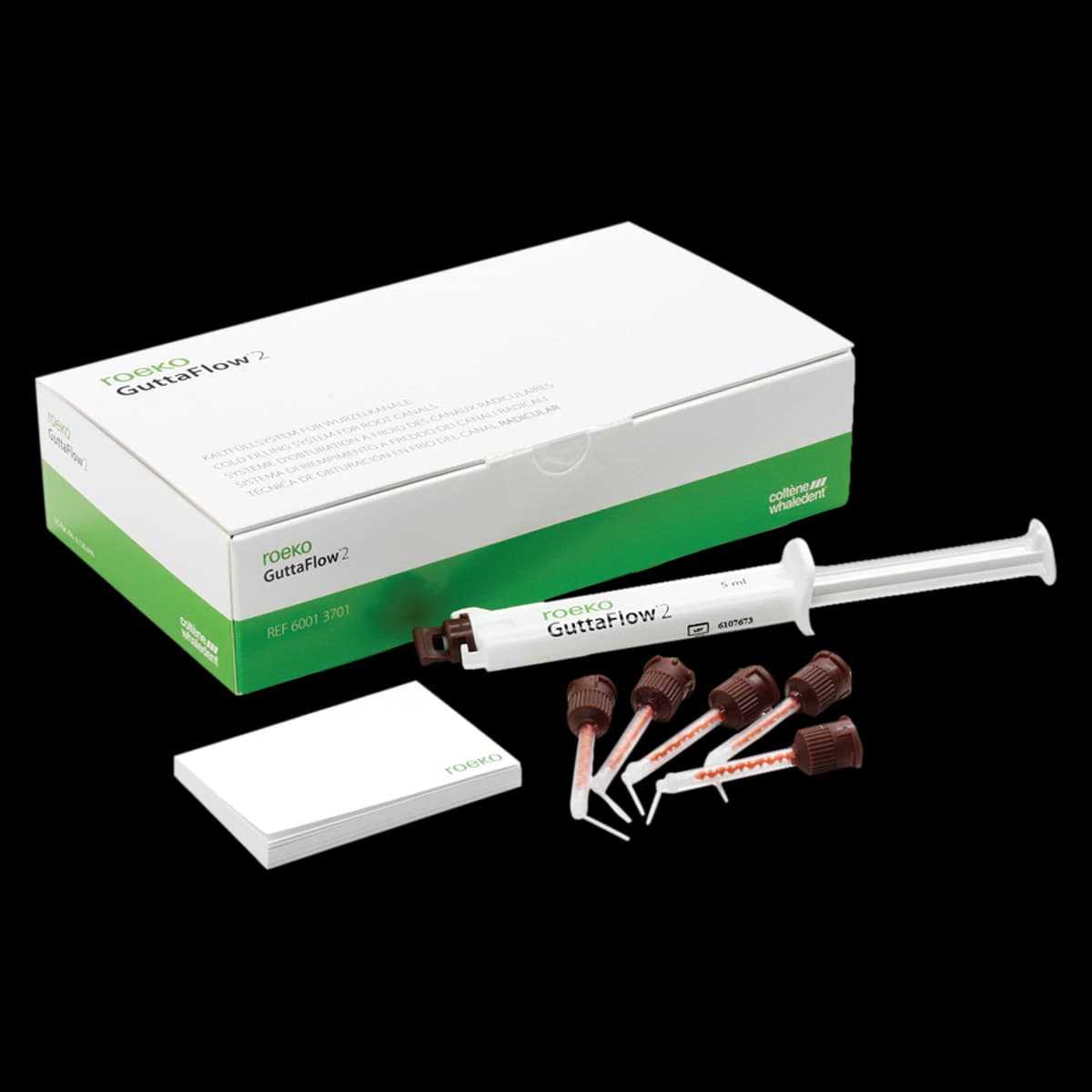 Coltene Roeko GuttaFlow 2 Standard Set, 5 mL Automix Syringe Kit with 12 Mixing Tips, #60013701 - ROEKO GuttaFlow® 2 Standard Set 5ml - Image 1