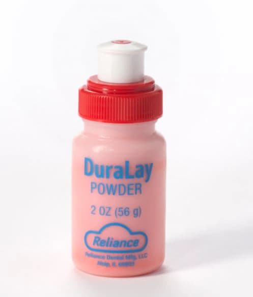 DuraLay Powder, Denture Resin Inlay Resin, Clear, 2 oz/Bottle - DuraLay Powder - Image 1