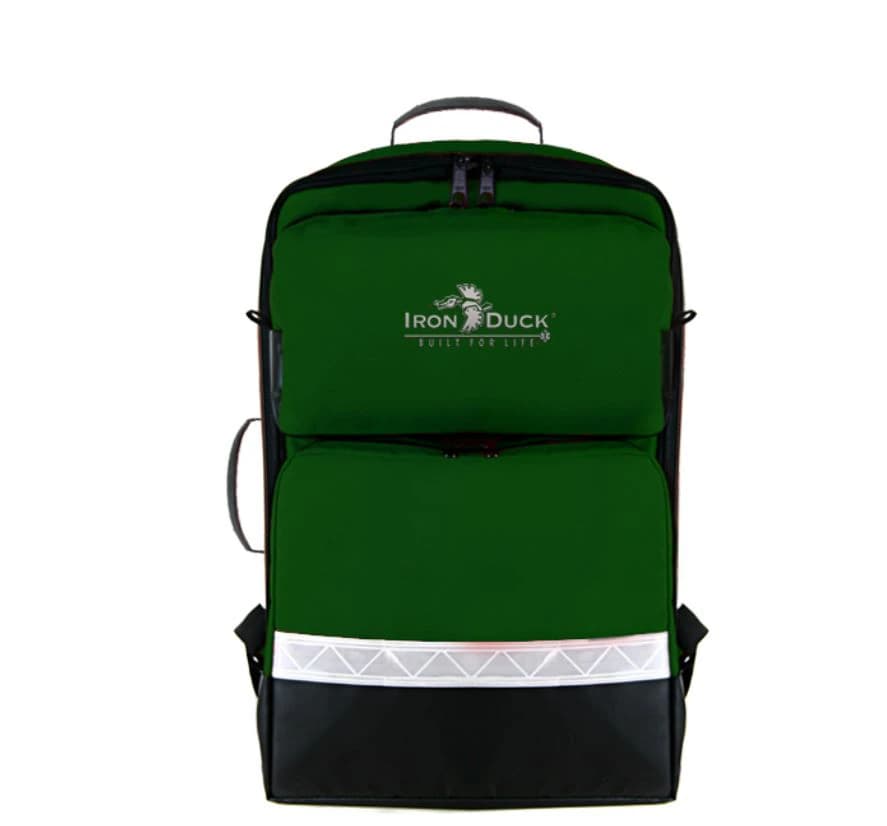 Fleming Industries BLS Backpack for AED/O2, Green, 14x8x21" - Backpack AED/O2 - Image 1