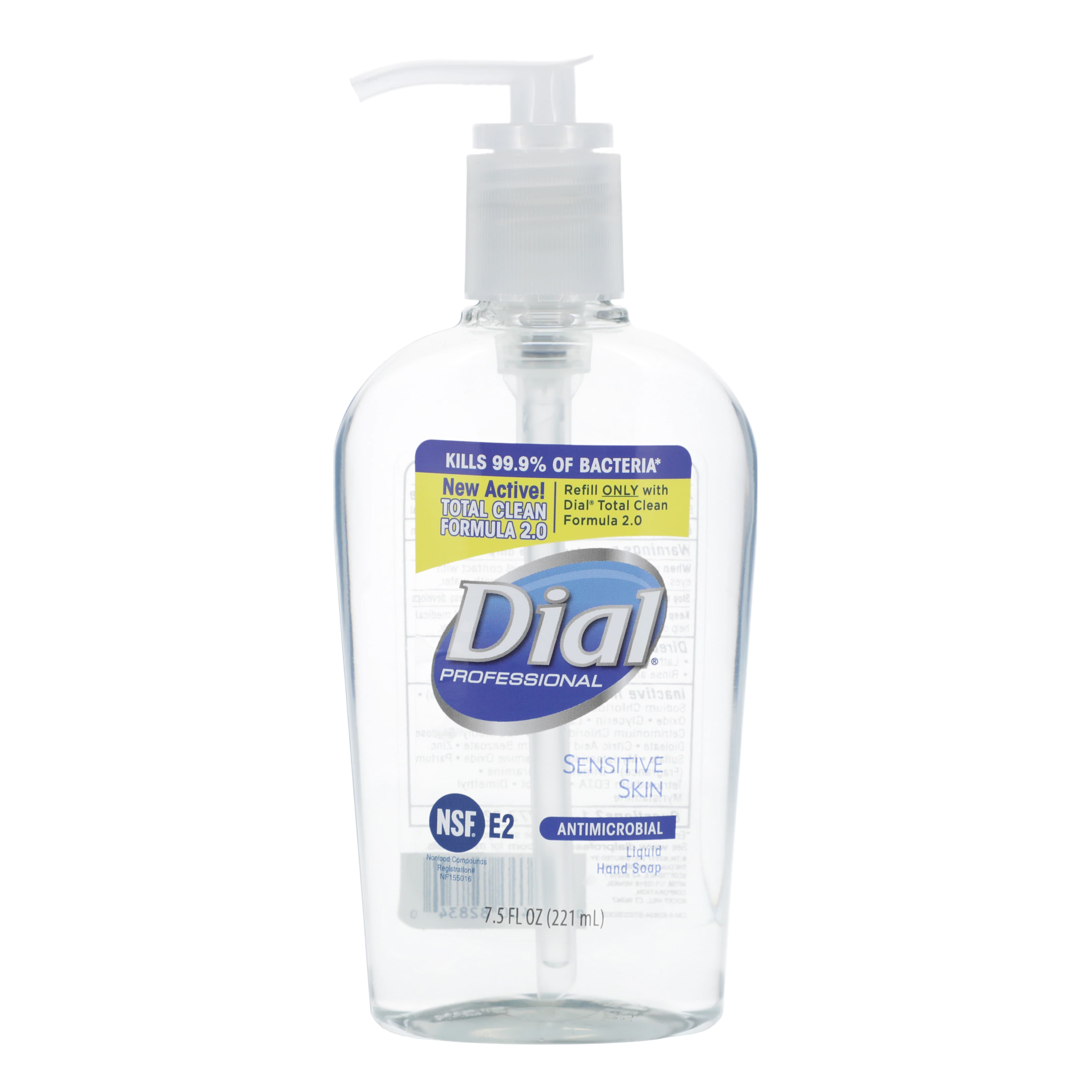 Dial Sensitive Skin Decor Antibacterial Liquid Soap, 7.5 oz Pump Bottle, Citrus - Liquid Dial® Sensitive Skin Decor Antibacterial Soap, 7.5 oz Pump Bottle - Liquid Dial® Sensitive Skin Decor Antimicrobial Soap, 7.5 oz Pump Bottle - Image 1