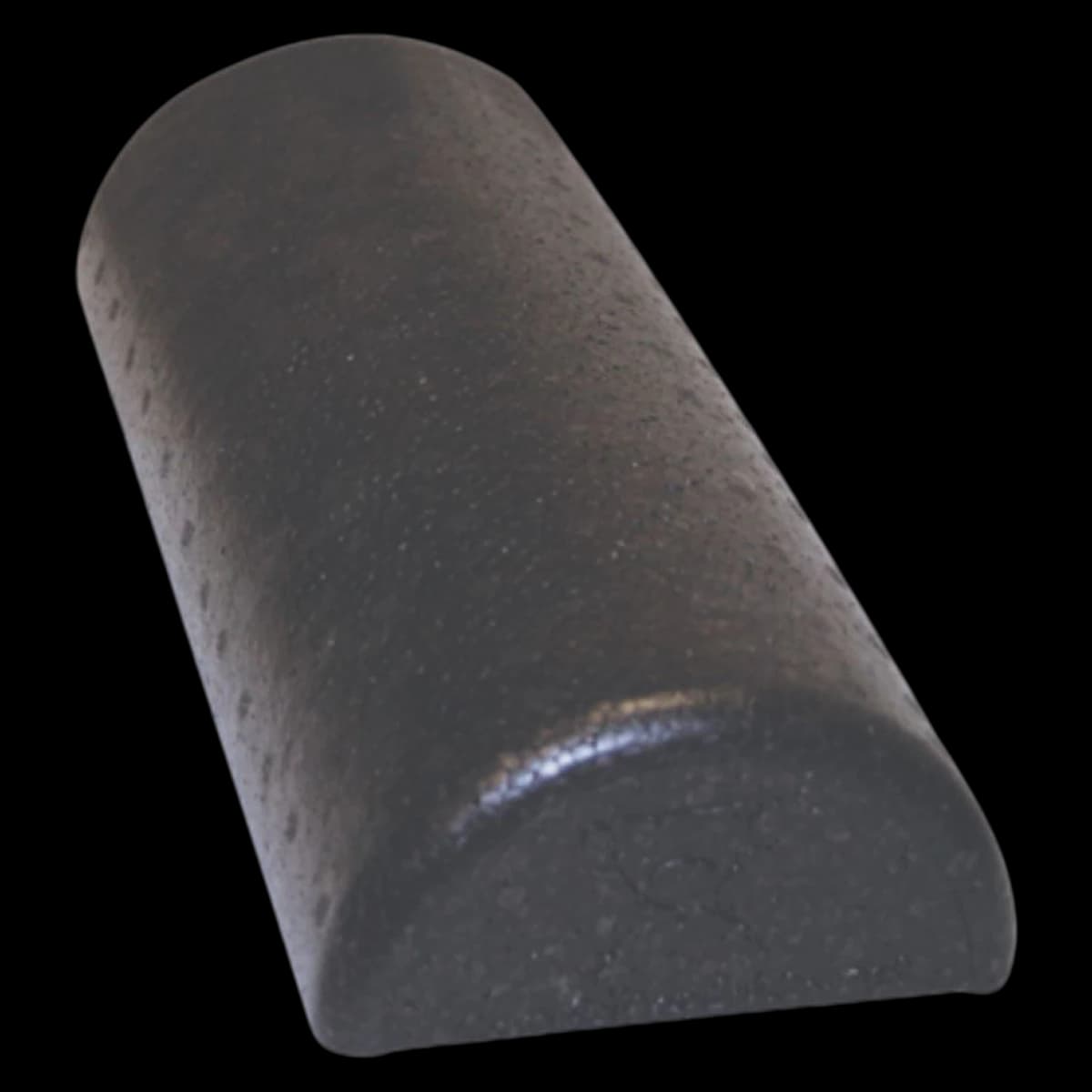 CanDo Foam Half Roller HD, 12" x 6", Black, X-Firm - Can-Do Foam Half Roller HD - Image 1