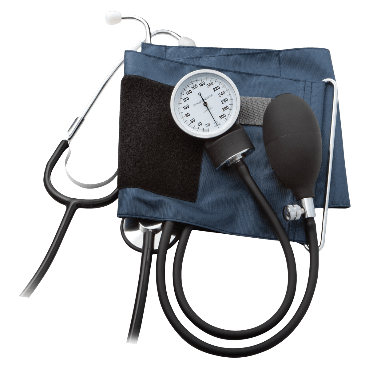 Prosphyg 790 Series Blood Pressure Kit, Size 11, Navy Blue, Latex-Free, Arm Dial Display - Prosphyg BP Kit Navy - Image 1