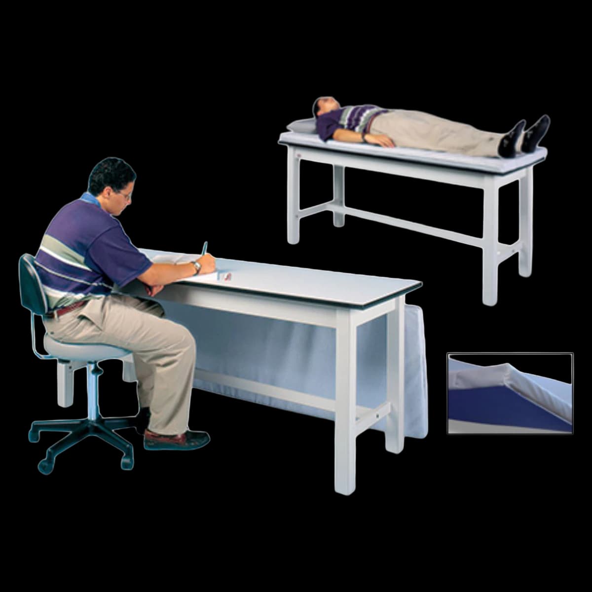 Restoramed Treatment/Work Table/Desk, Blue/Gray, 350 lb Capacity - Treatment Work/Table/Desk - Image 1