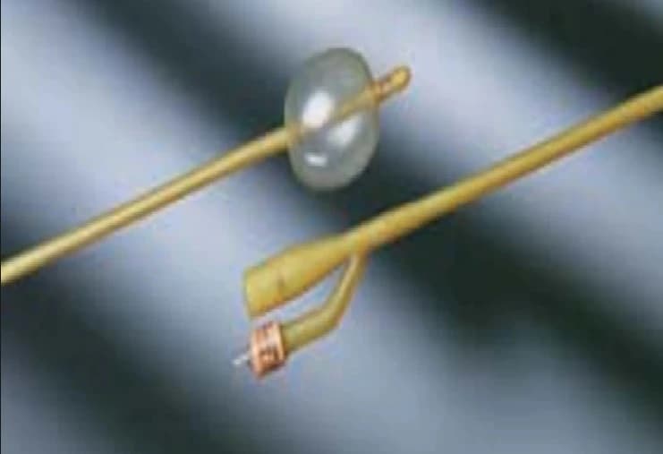 Lubricath 2-Way Foley Catheter, Medium Coude Tip, Hydrogel Coated Latex, 24Fr, 30cc, Bard Medical - Cath Foley 2-way 30cc - Image 1