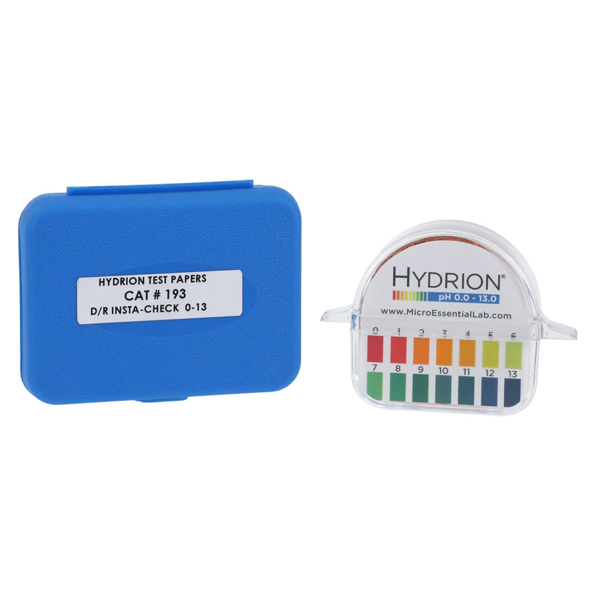 Hydrion Insta-Chek pH Test Strips, 0-13 Range, Double Roll with Color Chart, Each - PH 0-13 Insta-Chek Dbl Roll - Image 1