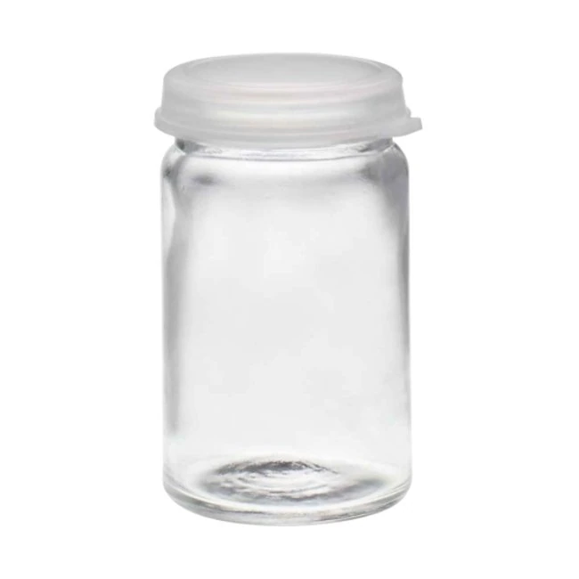 Wheaton 8mL Glass Sample Bottle with Clear Snap Cap, 144/Case - Vials Glass Sample 8ml W/ - Image 1