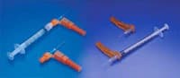 ICU Medical Needle-Pro Hypodermic Needle, 23G x 1", Regular Bevel, Safety, Dark Blue, Sterile, 100/Box - Needle Hypodermic - Image 1