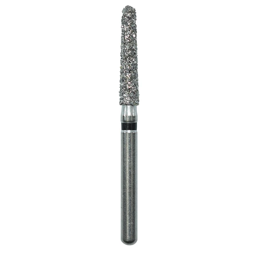 EdgeEndo Diamond Long Round End Taper Bur, Extra Coarse, Friction Grip, 198L018XC, 25/Box - Long Round End Taper 198L018XC - Image 1