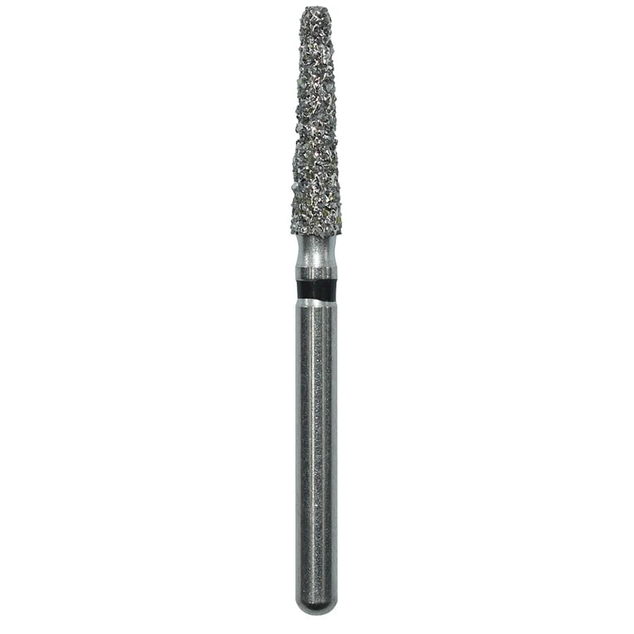 Edge Endo Diamond Round End Taper Bur, Friction Grip, Extra Coarse, 8.0mm, 25/Box, 856-018SC - Round End Taper 198018XC - Image 1