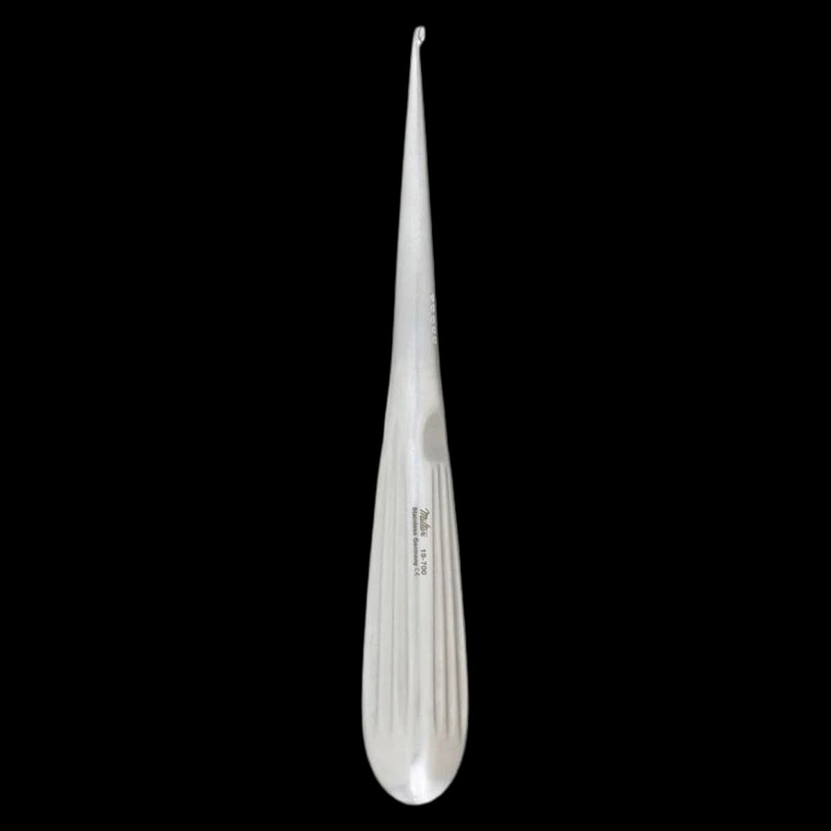 Spratt Brun Curette 2/0, 6-1/2" Stainless Steel, Autoclavable, Reusable, 1/Each - Spratt Brun Curette 2/0 - Image 1