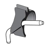 W&H Irrigation Clip E/KM, Black, for WI-75 E/KM / WS-75 E/KM and WS-75 LED G, Pack of 3 - Irrigation Clip – E/KM, Black, 3/Pkg - Irrigation Clip – E/KM, Black, 3/Pkg - Image 1