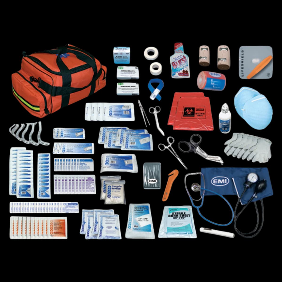 Emi Pro Response 2 Complete Orange Trauma Bag, 20x12.5x9" - Pro Response 2 Complete Orange - Image 1