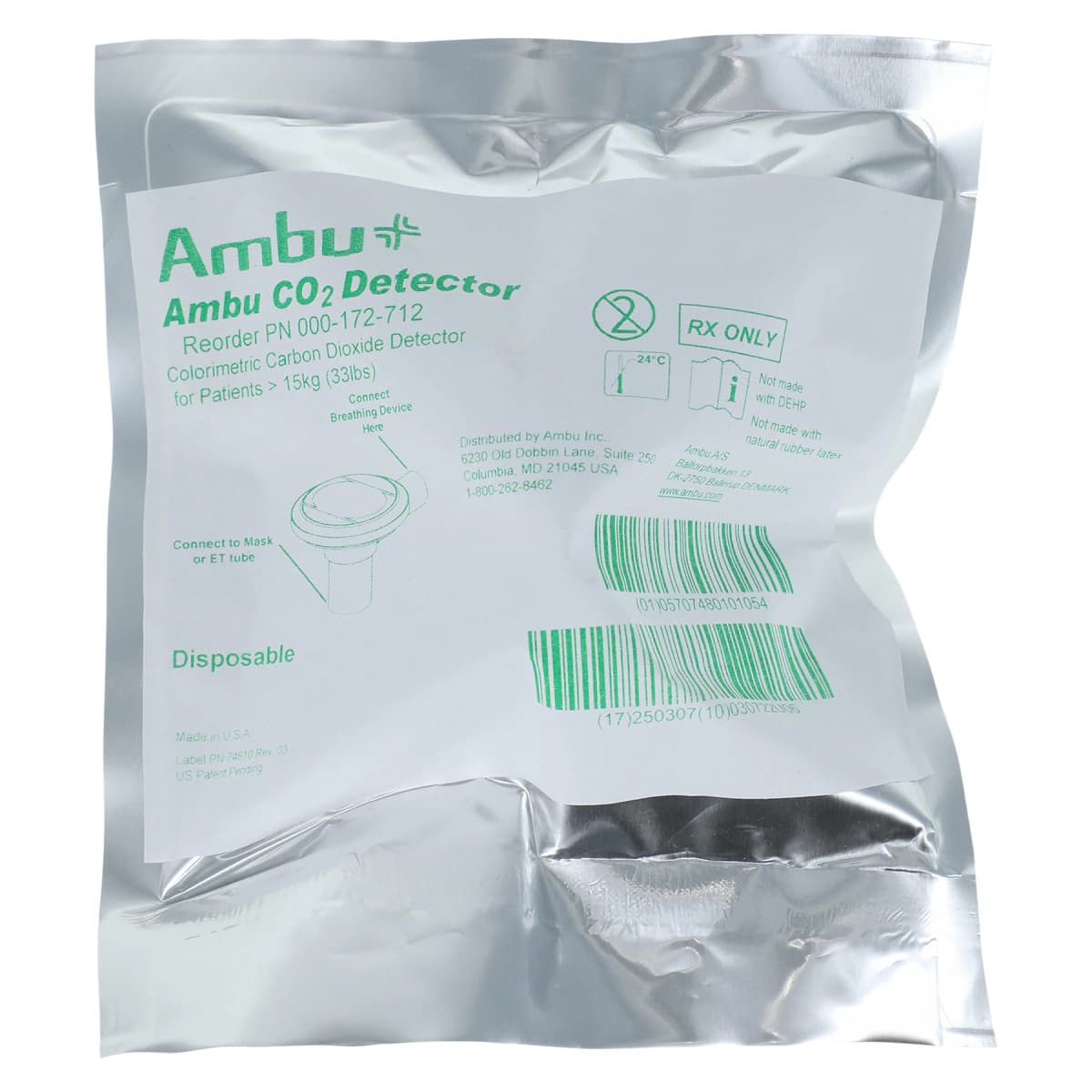 Ambu CO2 Detector, 12/Case - Ambu CO2 Detector - Image 1