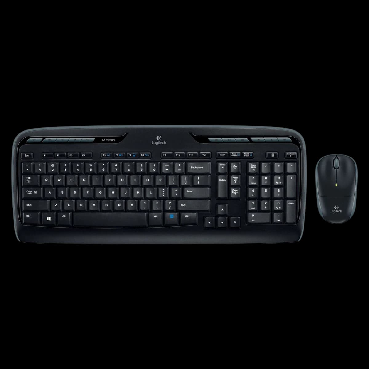 Logitech Wireless Desktop MK320 Keyboard/Mouse Combo, Black, 01KEZKNSGA31CB12CBEDGJYBEK - Wireless Keyboard/Mouse - Image 1