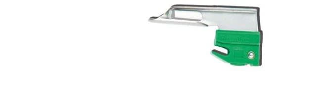 SunMed GreenLine/D Laryngoscope Blade, Size 00 Premature Miller, Fiber Optic, Disposable - Blade Laryn Grn F/O Mill Disp - Image 1