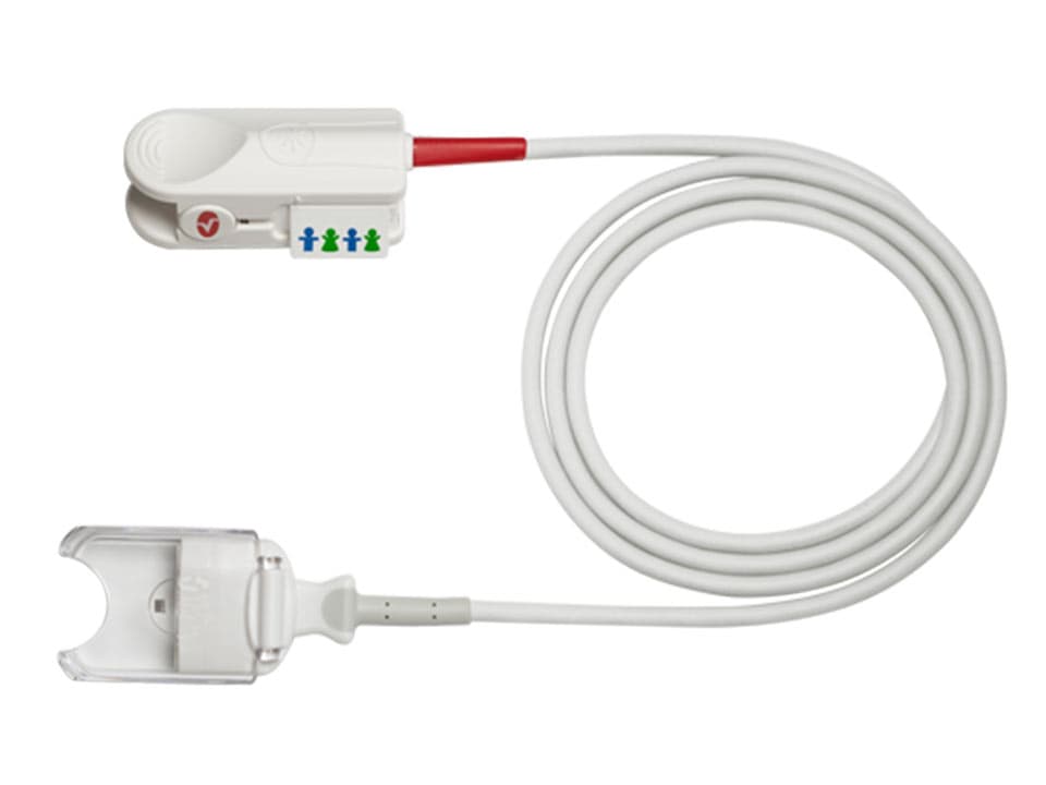Masimo Rainbow DCIP Sensor, Pediatric, SpCO SpMet SpO2, Not Made with Natural Rubber Latex, Each - Rainbow SpCo SpMet SpO2 Sensor - Image 1