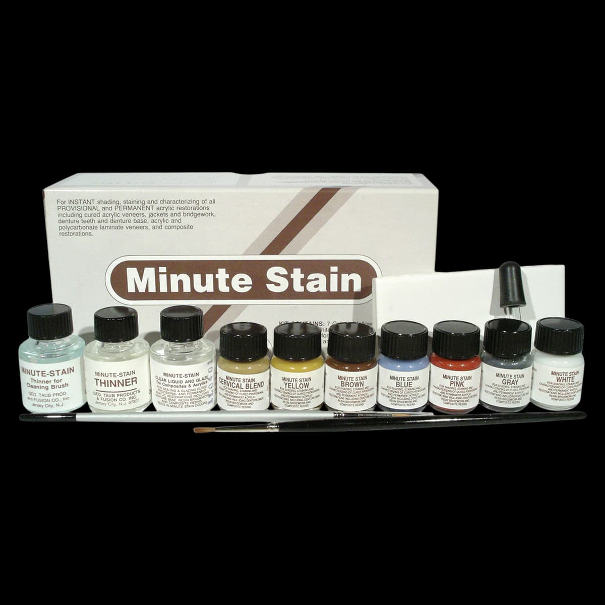 Minute Stain Kit Large, 7-Color Acrylic Resin Stains, 6cc Bottles, Item # 01-1020 - Minute Stain Kit Large - Image 1