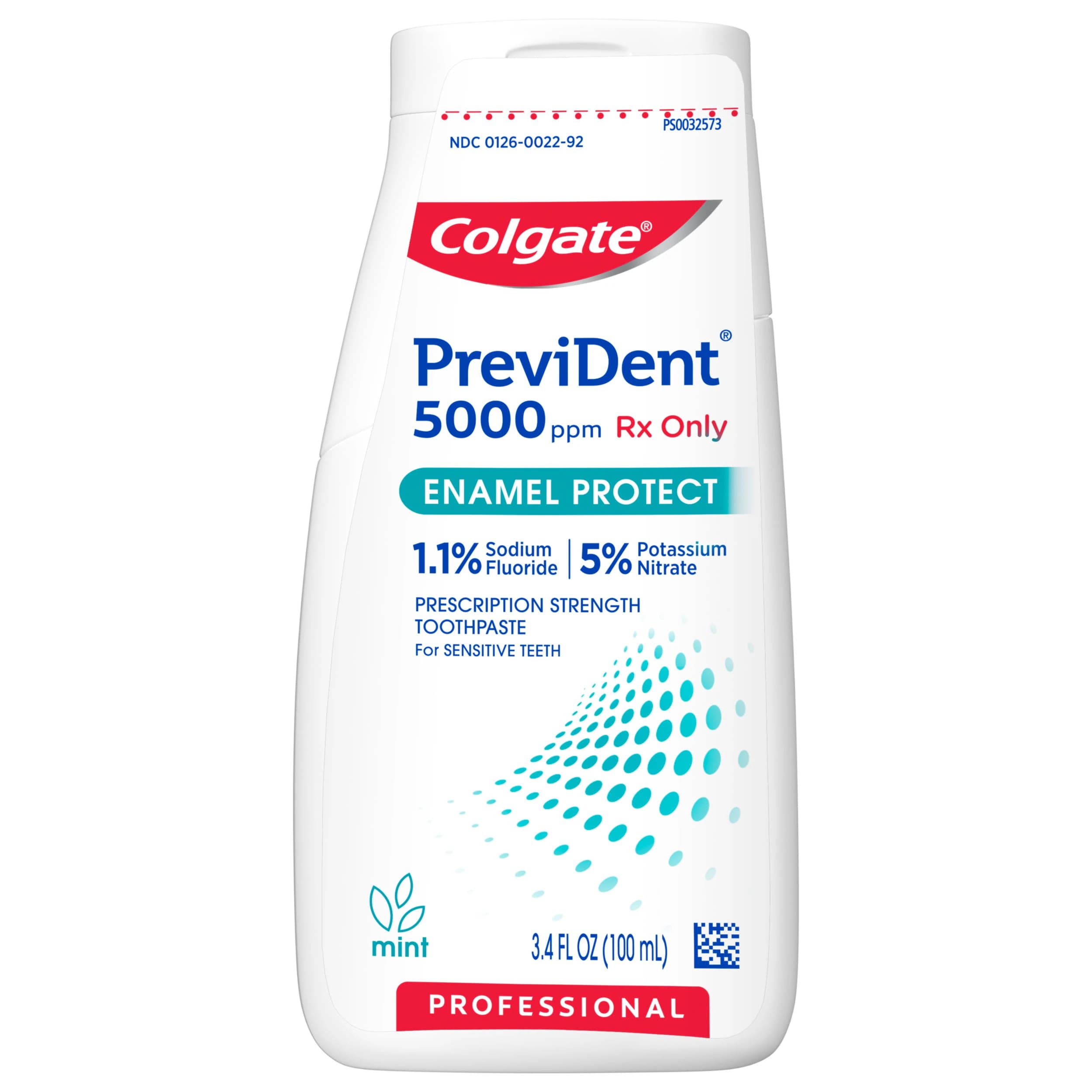 Colgate PreviDent 5000 ppm Enamel Protect Toothpaste, 1.1% Sodium Fluoride, Mint, Liquid Gel, 3.4 oz/Bottle - PreviDent 5000 ppm Enamel Protect Toothpaste - Image 1