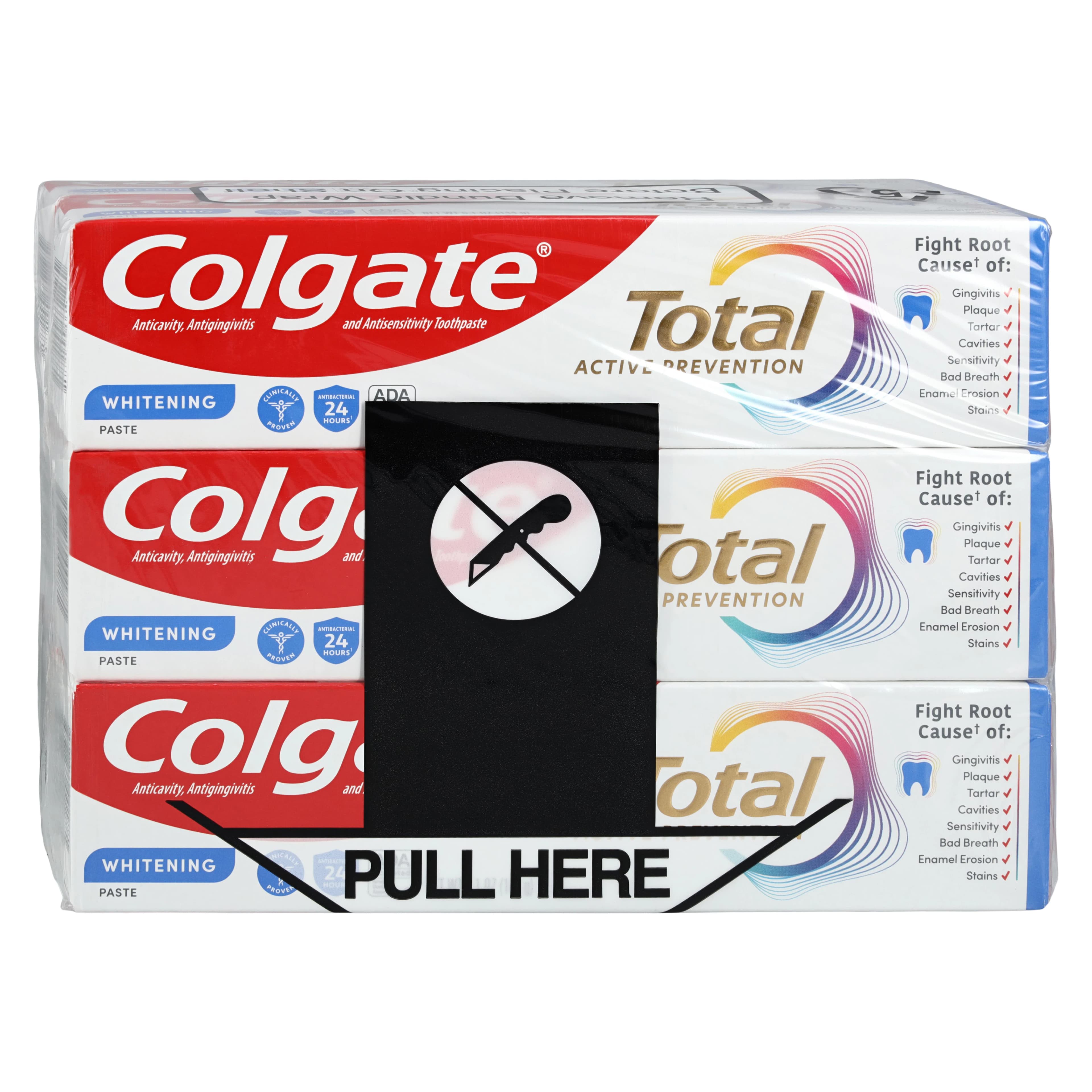 Colgate Total Whitening Toothpaste, Mint, 5.1 oz Tube, 0.4% Stannous Fluoride, 24/Case - Colgate Total Whitening TP - Image 1