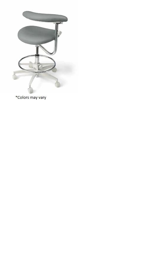 Brewer 3145L Assistant's Stool with Adjustable Foot Ring & Left Body Support - 3145L Assistants Stool - Image 1