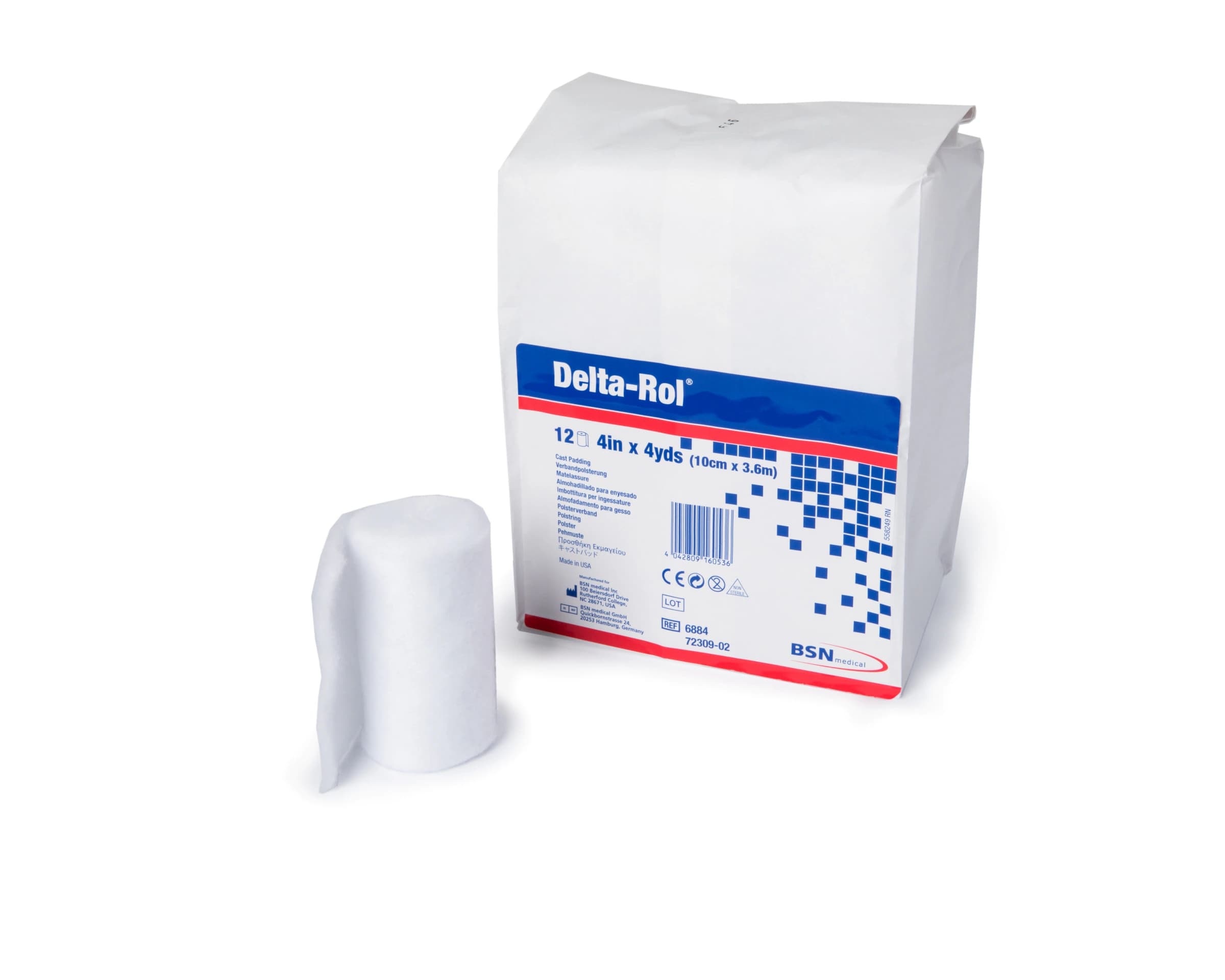 Delta-Rol Cast Padding, White, 2" x 4 yd - Delta-Rol Cast Padding - Image 1