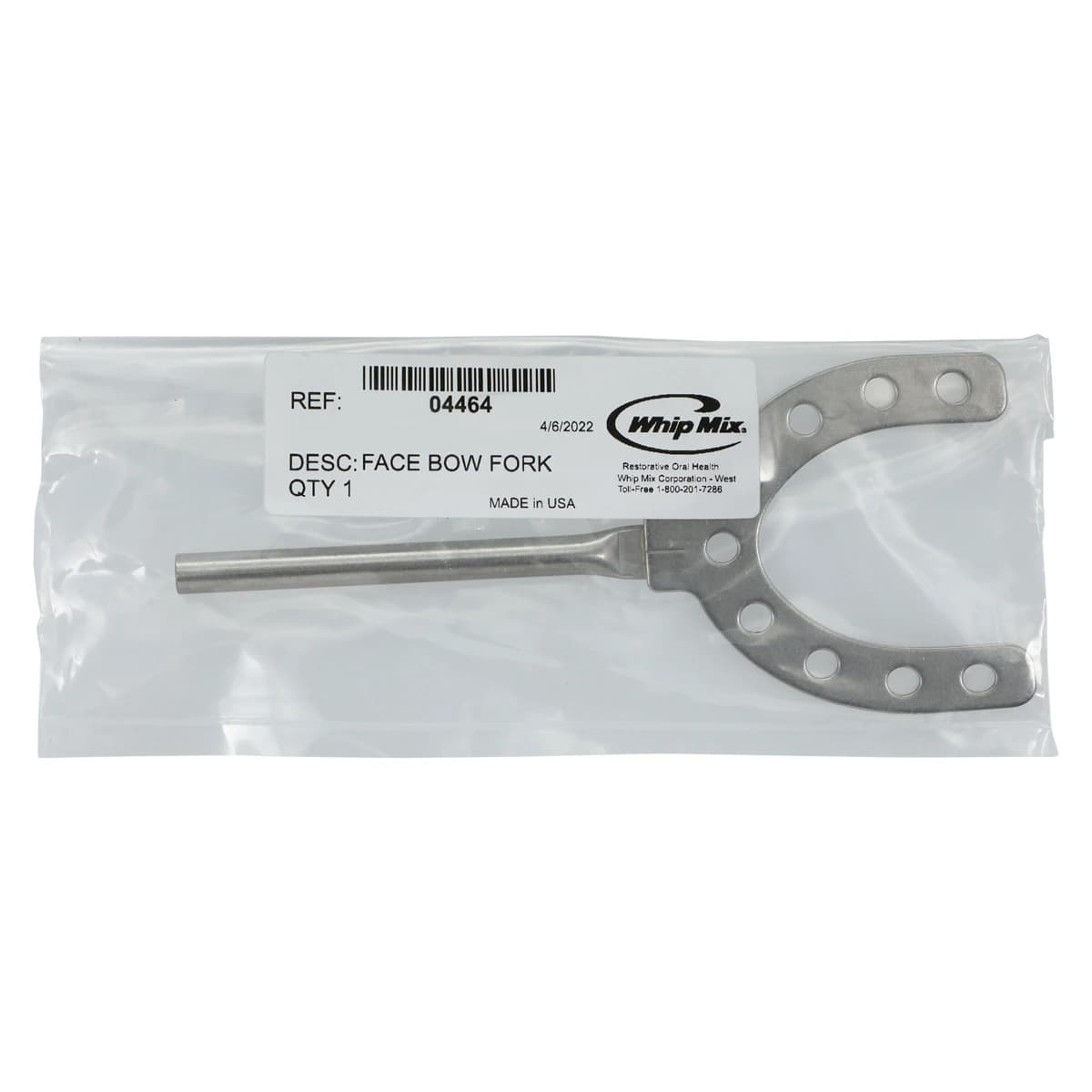Whip Mix Facebow Fork, Dentulous Bitefork, Model 8609 - Facebow Fork - Image 1