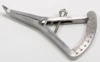 A Titan Instruments Osseous Caliper Short, 30 Degree Angled Tips, 0-40mm, 3.5" - Caliper Short 3.5" - Image 1
