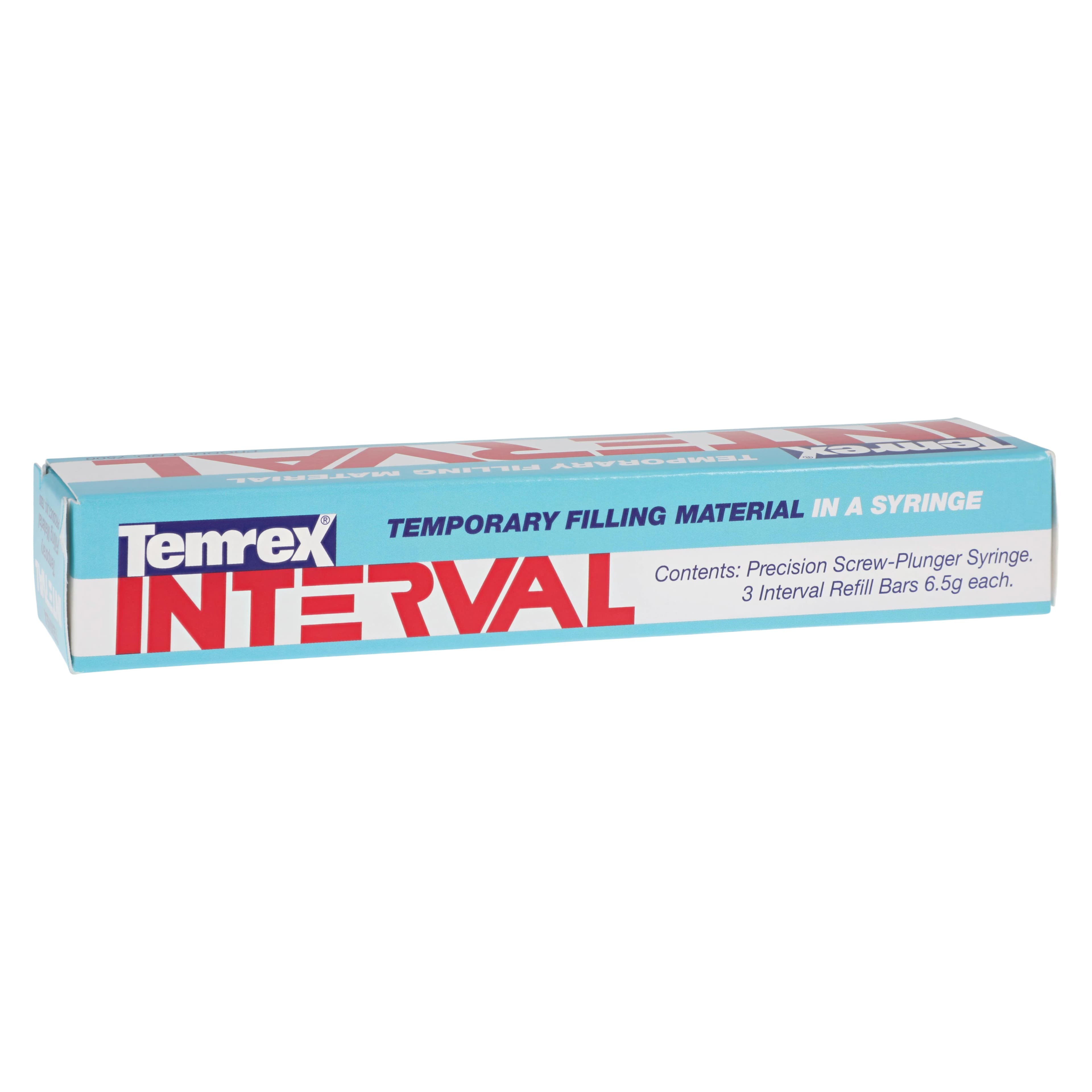 Temrex Interval Temporary Filling Material, Complete Package, 6.5 g Syringe with 3 Bars, 1/Pk, 7500 - Interval Temporary Filling Material, Complete Package, 6.5 g, 1/Pk, 7500 - Image 1