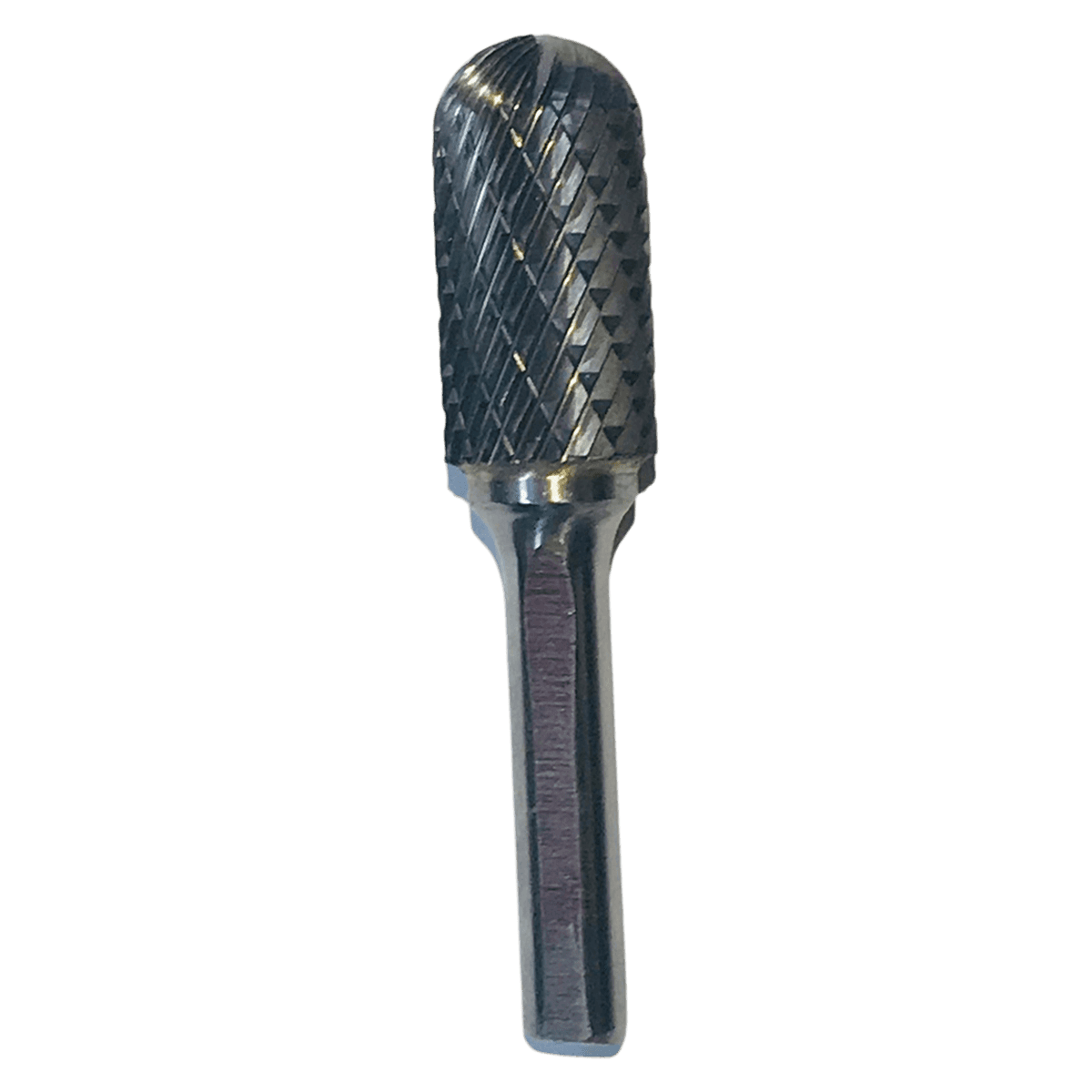 Integral Systems Carbide Bur Cylinder 1/4", Ball Nose Top Cross-Cut, 5/8" x 1" Long - Carbide Bur Cylinder 1/4" - Image 1