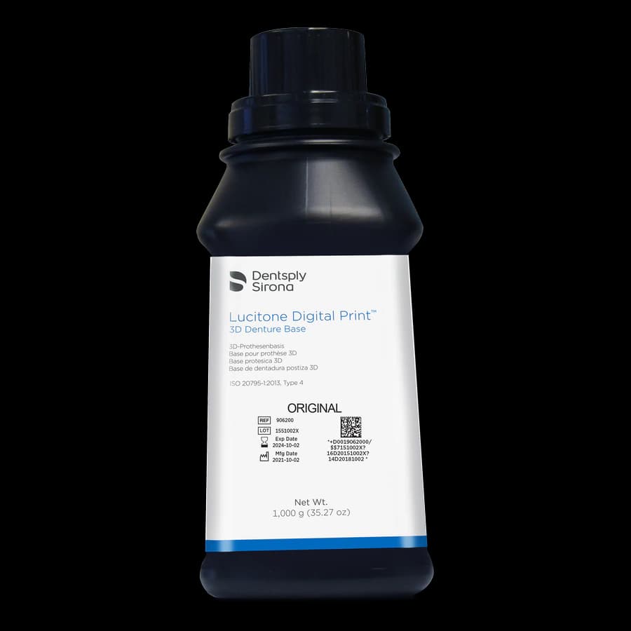 Lucitone Digital Print 3D Denture Resin Original, 1000g Bottle - Lucitone Digital Print 3D Resin Original 1000g - Image 1