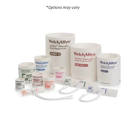 Welch Allyn SnapQuik Connect Blood Pressure Cuff, Size 4, White, Latex-Free, 10/Box - Cuff BP Neo 4 SnapQuik Connect - Image 1