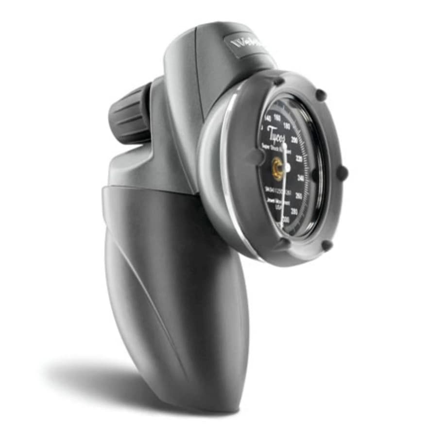 Welch Allyn DuraShock Platinum Series Aneroid Gauge & Bulb, Black/Gray, Latex-Free, Dial Display - Durashock Aneroid Gauge & Bulb - Image 1