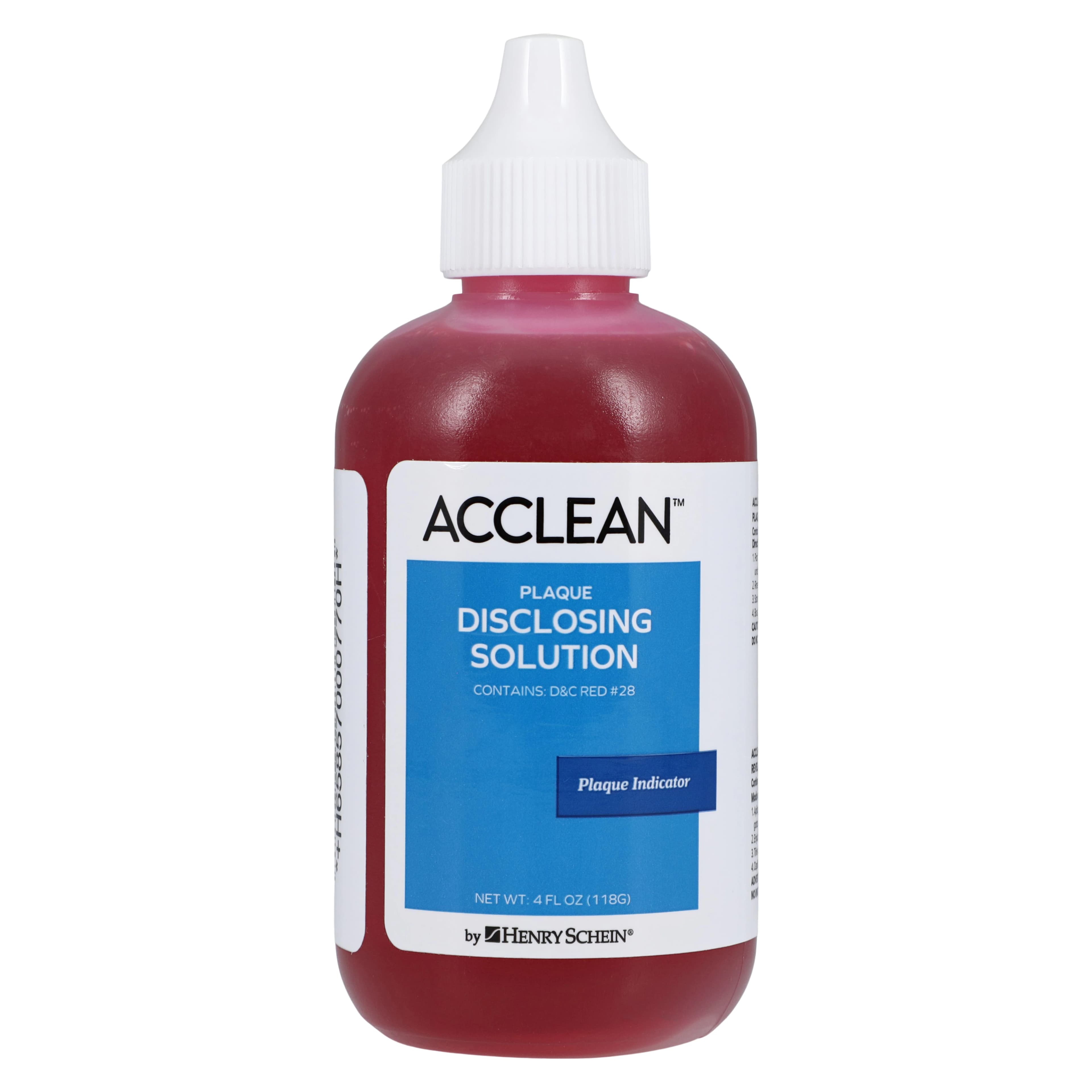 Acclean Disclosing Solution, Red, 4 oz/Bottle - Acclean Disclosing Solution - Image 1