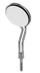 HSI Stainless Steel Front-Surface Double-Sided Mirrors, Size 5, Cone Socket, 6/Box - HSI Stainless Steel Front-Surface Double-Sided Mirrors - Image 1