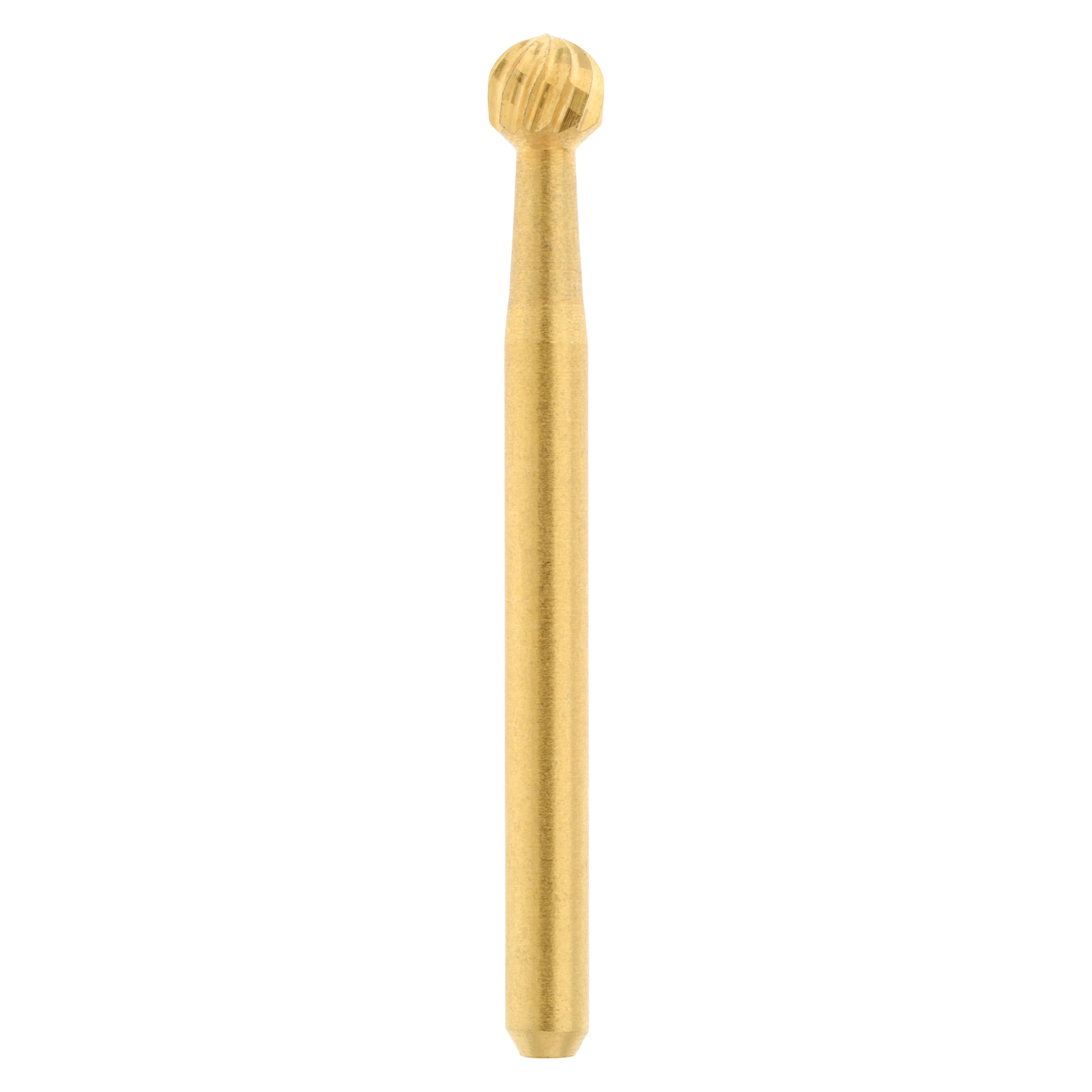 HSI Sterile Carbide Bur Trimming & Finishing Friction Grip 7008, Round, 25/Bx - Carbide Bur T&F Sterile - Image 1