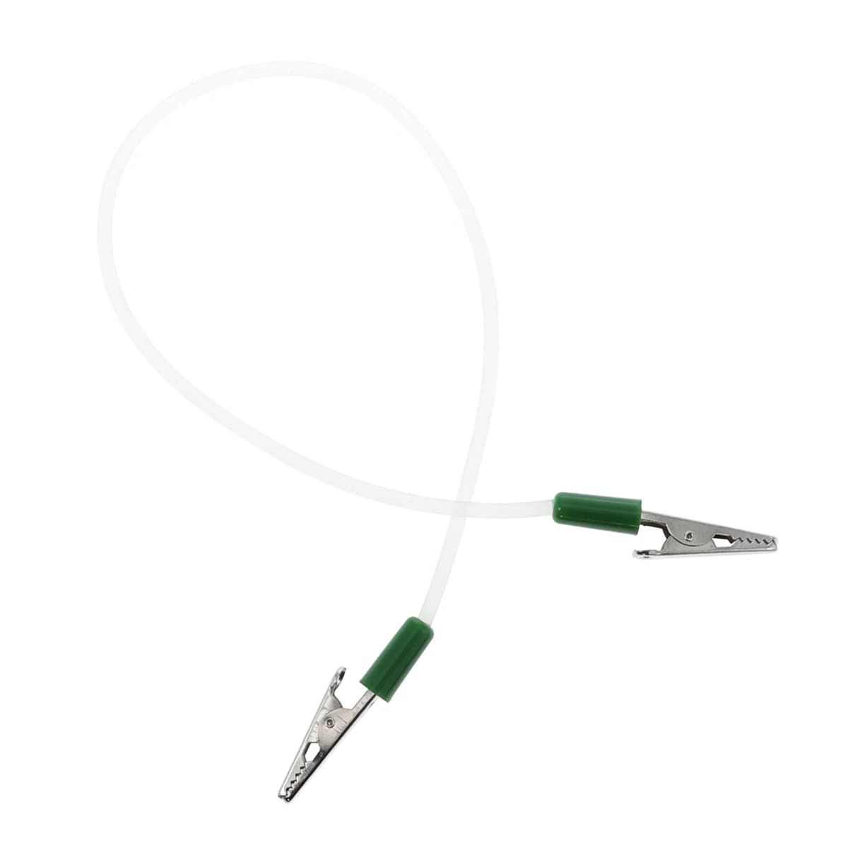 Henry Schein Bib Holder, Reusable Silicone, Green, Alligator Clips, Non-Chill, 17-3/4" Long, Each - Bib Holder Reusable Silicone - Image 1