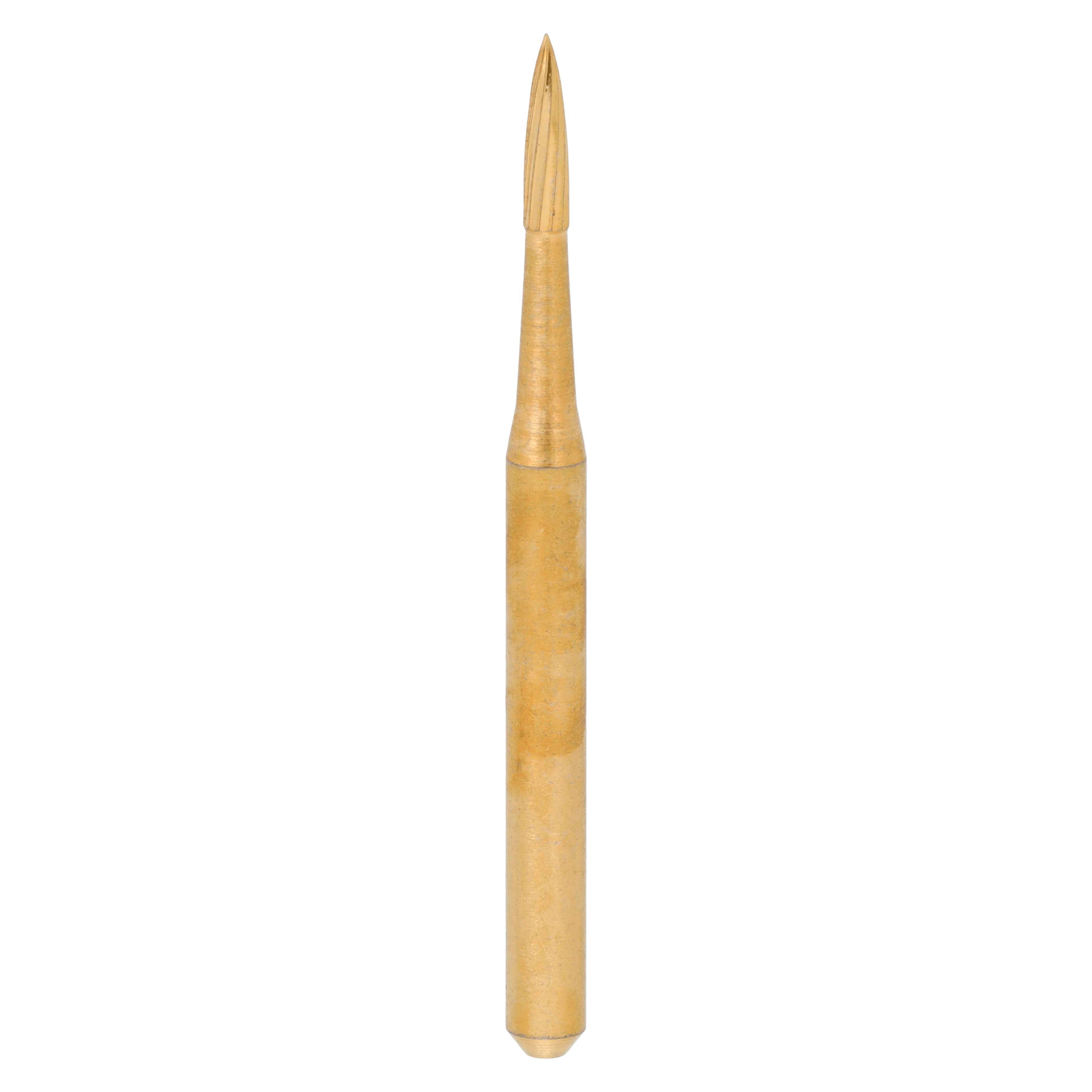 Carbide Bur T&F 12 Blade, Trimming & Finishing, Needle, Friction Grip 7901, 3.8 mm, 100/Pk - Carbide Bur T&F 12 Blade - Image 1