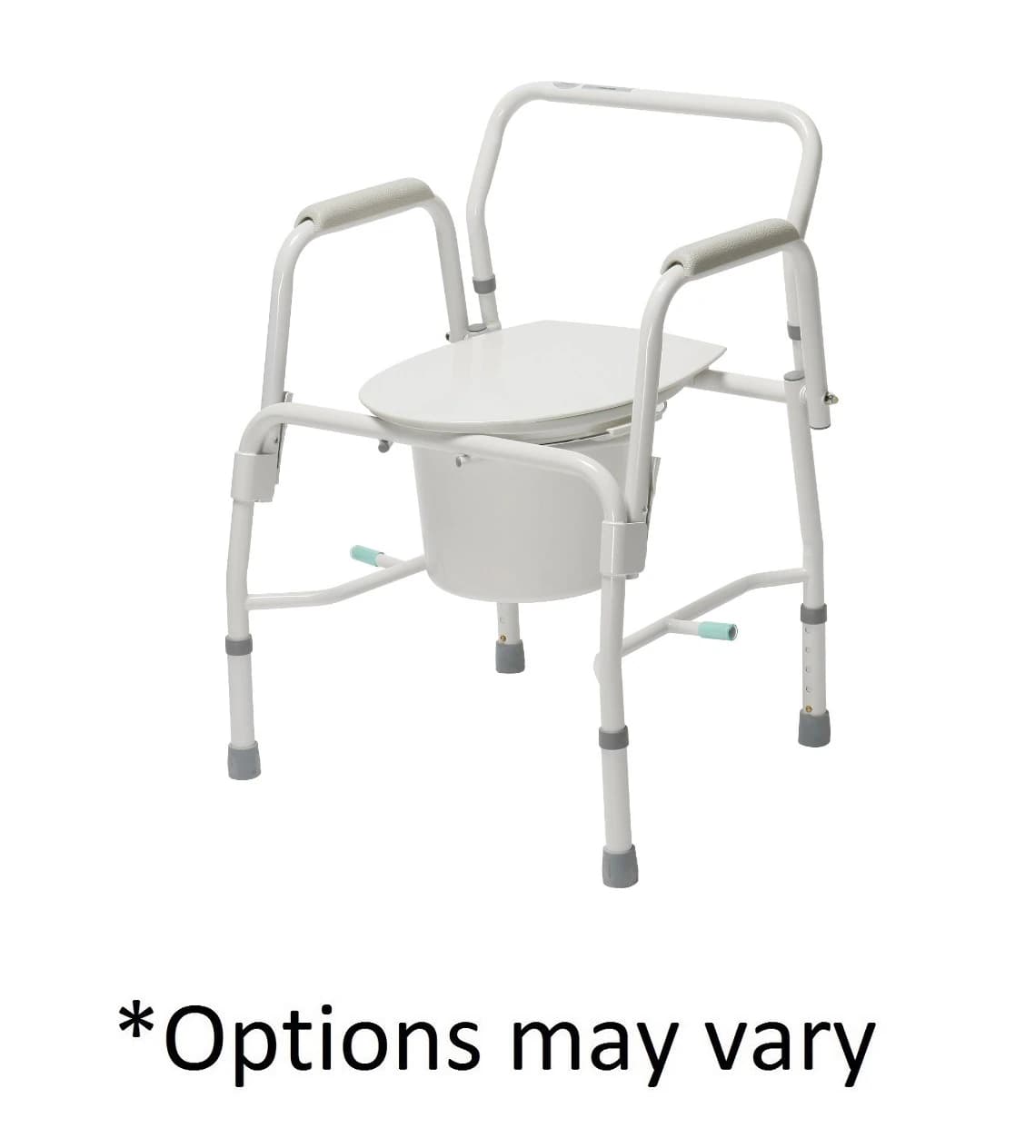 Cardinal Health Commode, Bathroom, 300 lb Capacity, Drop Arm, Rubber Tips - Commode Bathrm 300Lb Drop Arm - Image 1