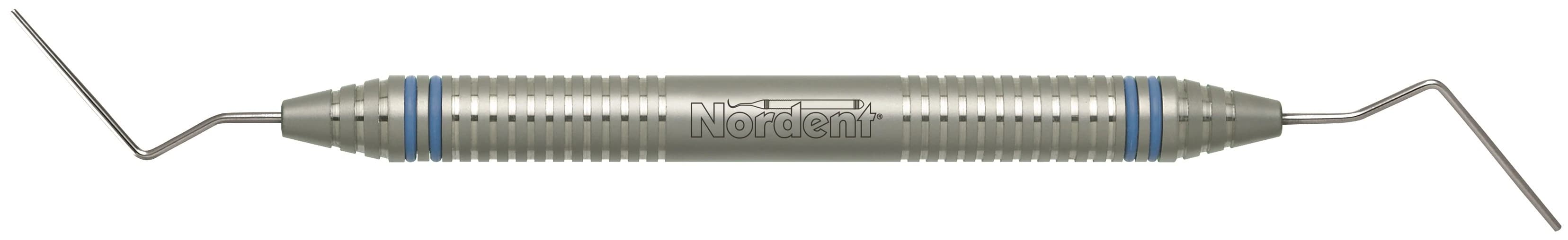 #9-11 Root Canal Plugger, DuraLite ColorRings Handle, Double-End, Nordent - #9-11 Root Canal Plugger DURALite ColorRings Handle Double-end - Image 1