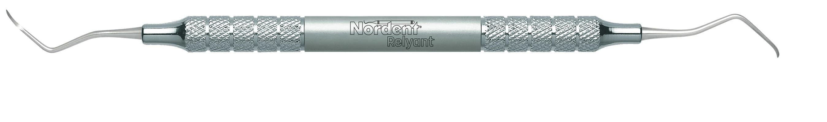 Nordent Relyant Scalette Double-Ended Posterior #N135, Relyant #6 Handle, Stainless Steel, VSCN135 - Scalette DE Relyant Posterior #N135 #6 Handle - Image 1