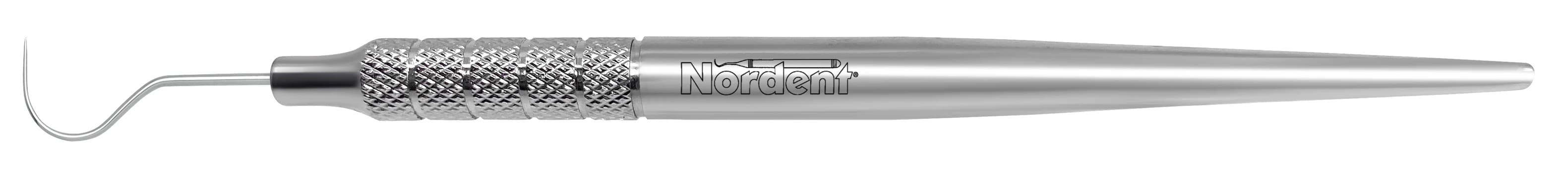 Nordent Explorer SE #23 Shepherd's Hook, Single-Ended, Medium Round Handle, Standard, Stainless Steel - Explorers - Single-Ended - #23 - Medium Round - Image 1